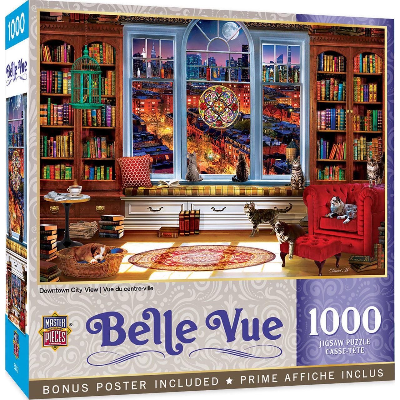 MasterPieces-Belle Vue - Downtown City View - 1000 Piece Puzzle-72109-Legacy Toys
