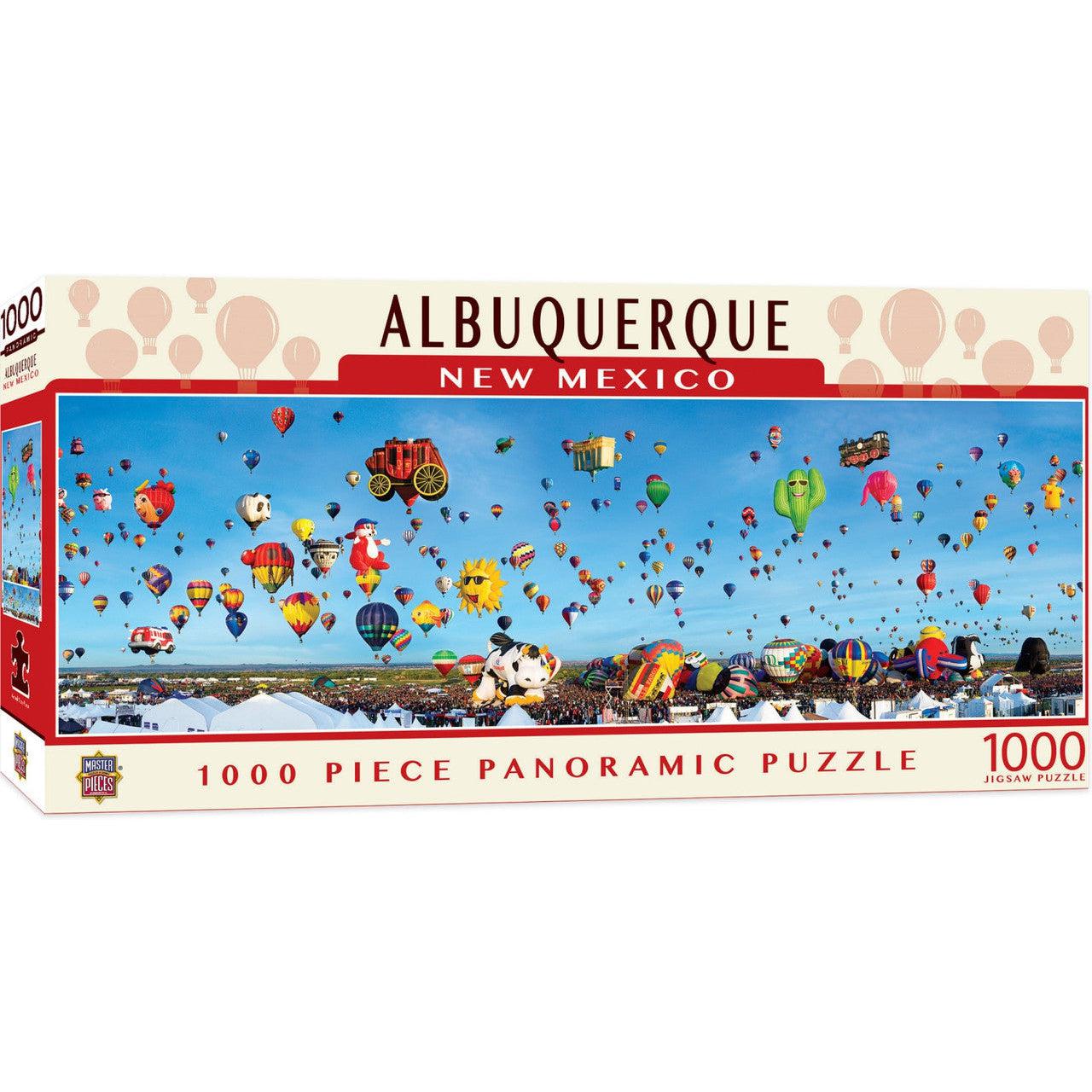 MasterPieces-Blakeway Panoramas - Albuquerque Balloons - 1000 Piece Panoramic Puzzle-71585-Legacy Toys