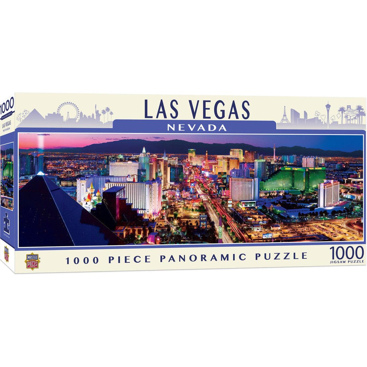 MasterPieces-Blakeway Panoramas - Las Vegas - 1000 Piece Panoramic Puzzle-72073-Legacy Toys