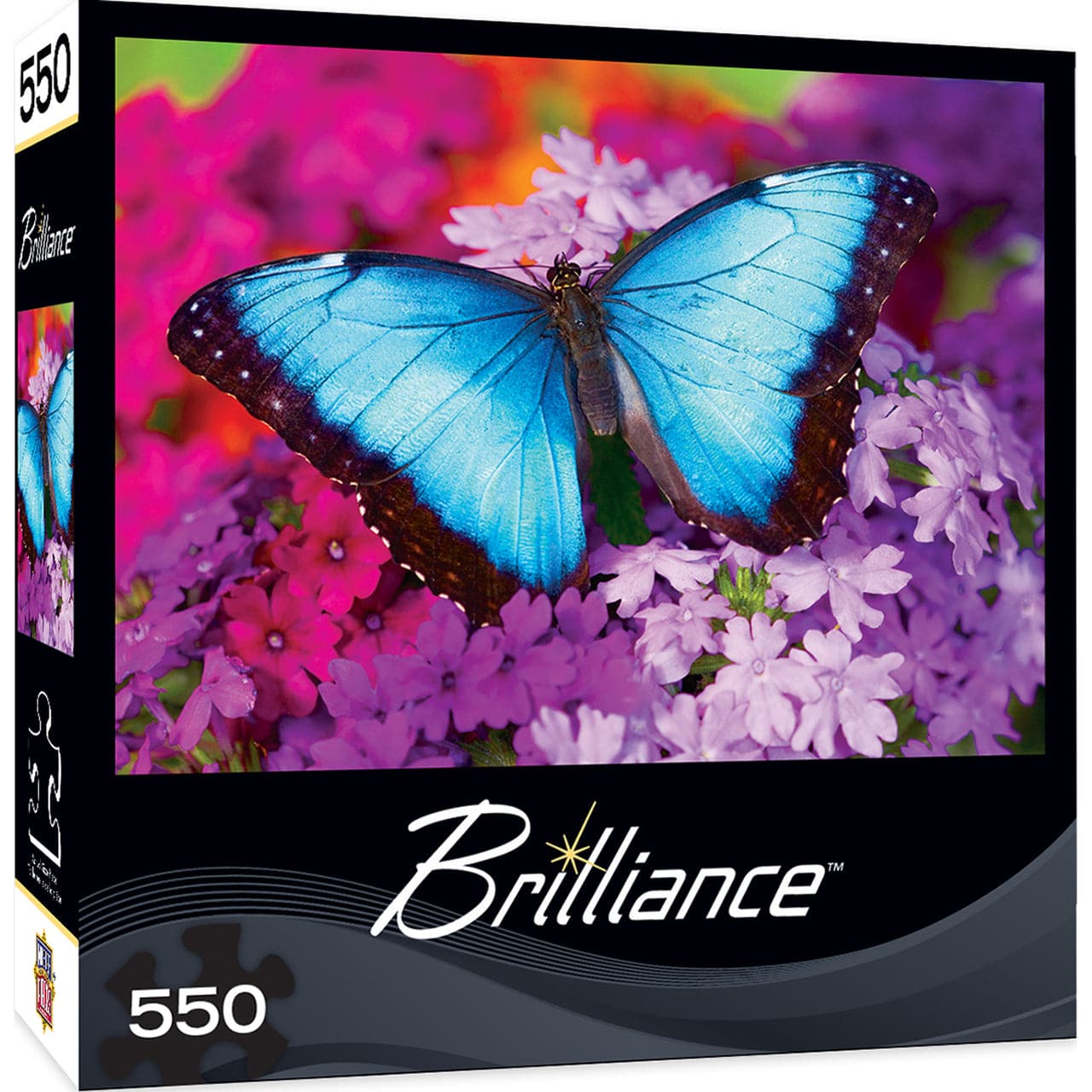 MasterPieces-Brilliance - Iridescence - Butterfly - 550 Piece Puzzle-31622-Legacy Toys