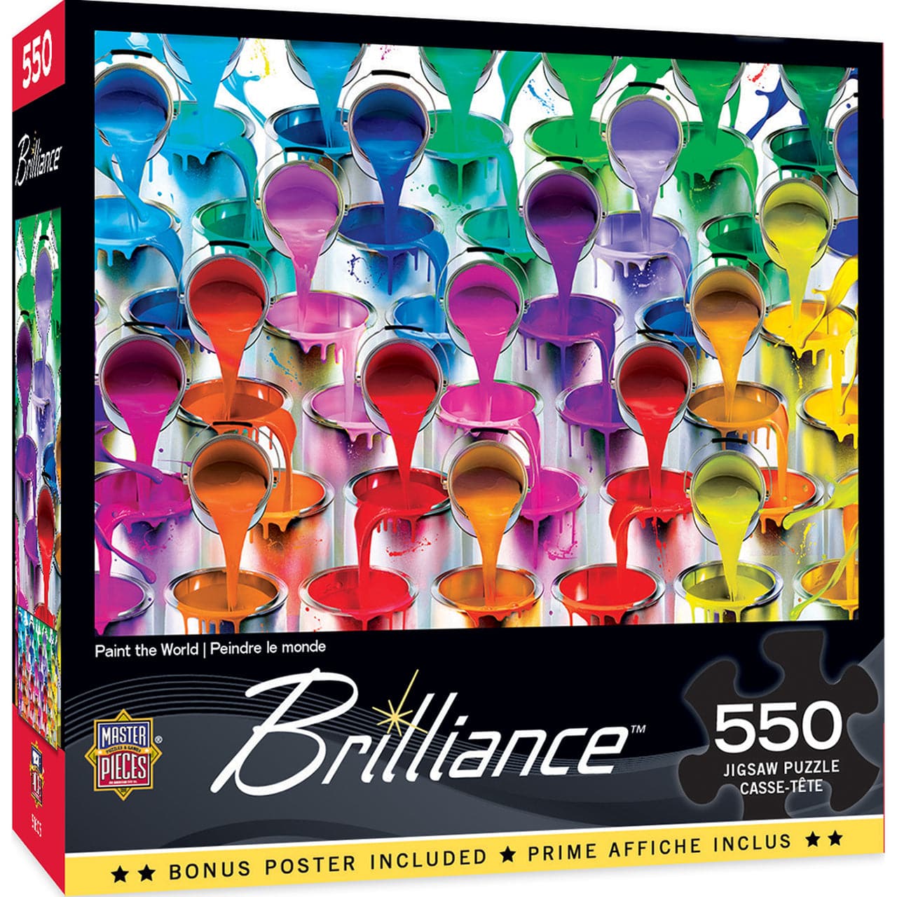MasterPieces-Brilliance - Paint the World - 550 Piece Puzzle-32167-Legacy Toys