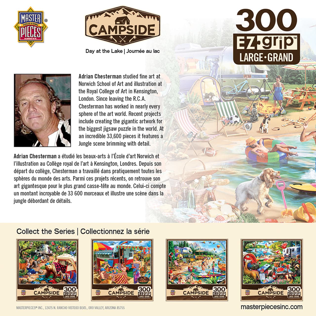 MasterPieces-Campside - Day at the Lake - 300 Piece Puzzle-31999-Legacy Toys