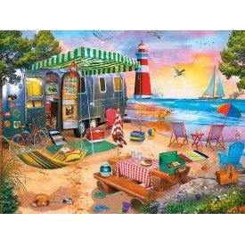 MasterPieces-Campside - Oceanside Camping - 300 Piece EzGrip Puzzle-32307-Legacy Toys