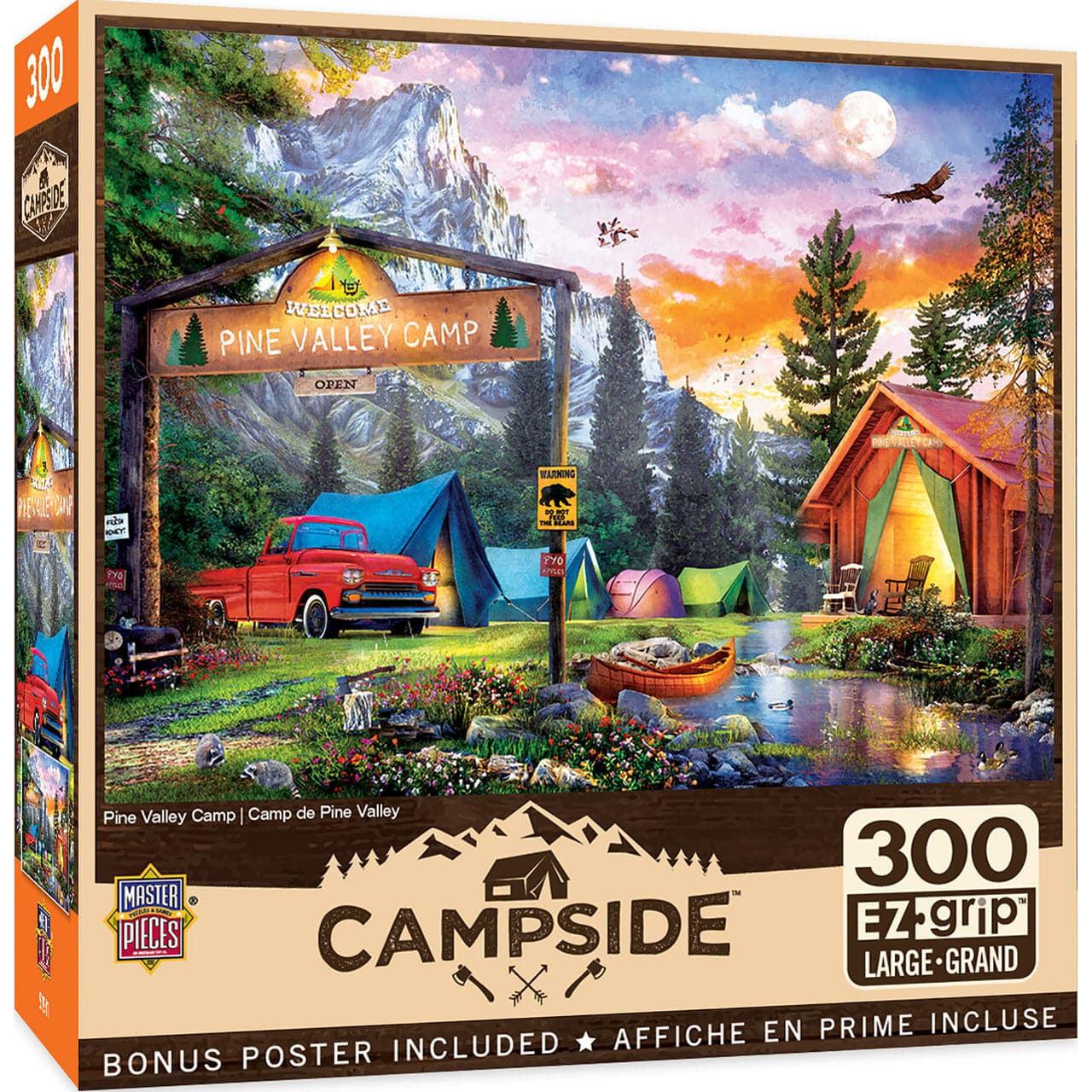 MasterPieces-Campside - Pine Valley Camp - 300 Piece EzGrip Puzzle-32221-Legacy Toys