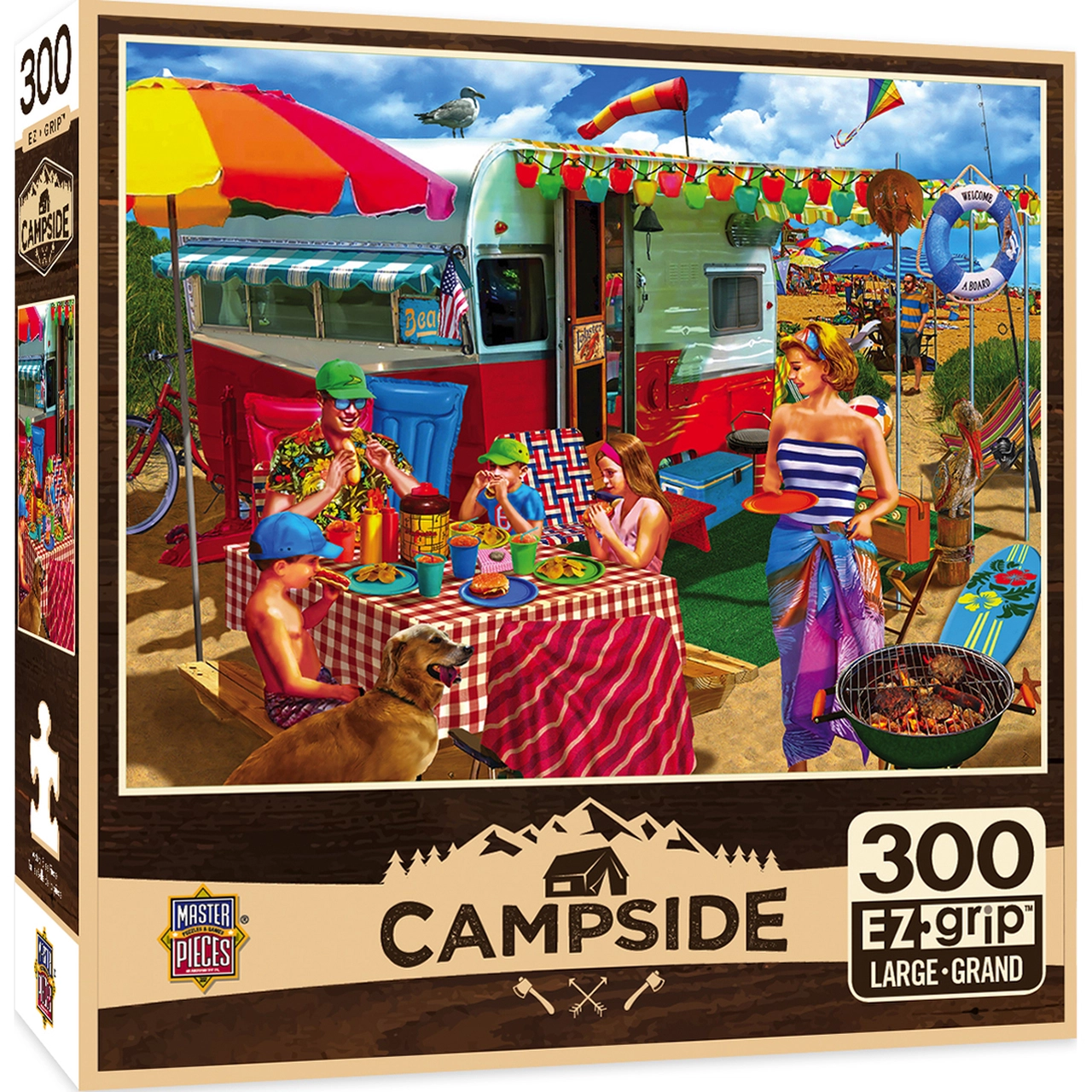 MasterPieces-Campside - Trip to the Coast - 300 Piece EzGrip Puzzle-31998-Legacy Toys