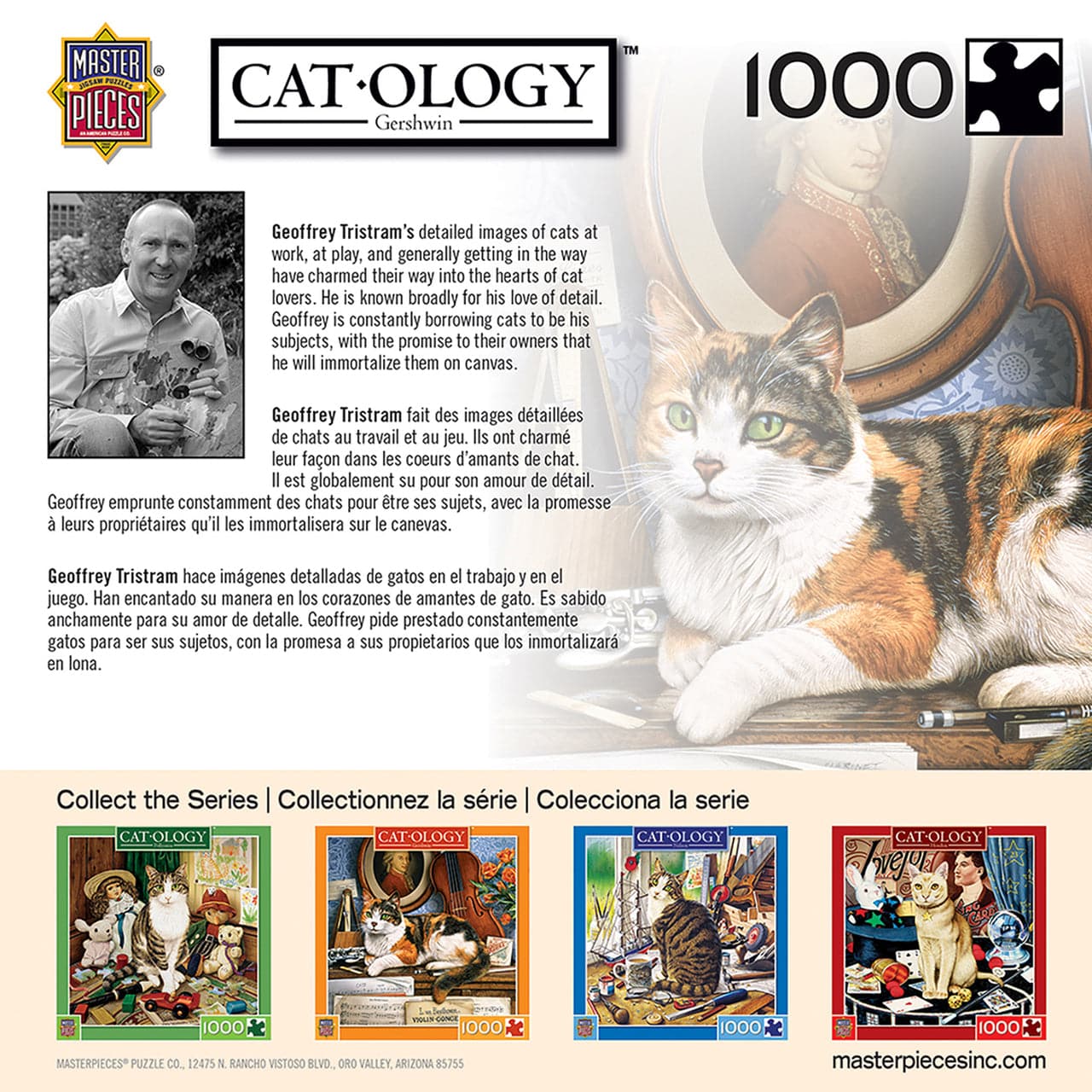 MasterPieces-Catology - Gershwin - 1000 Piece Puzzle-71761-Legacy Toys