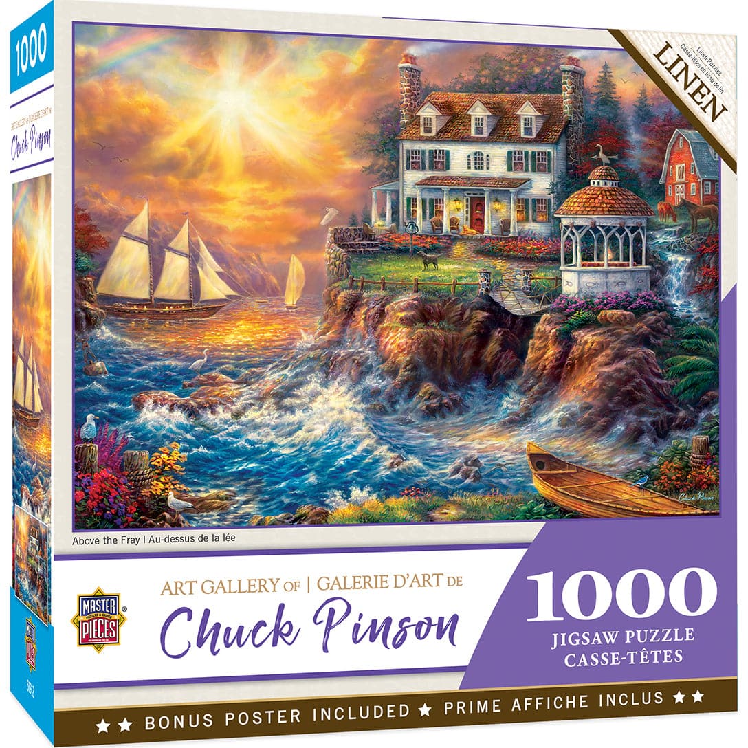 MasterPieces-Chuck Pinson Art Gallery - Above the Fray - 1000 Piece Puzzle-72161-Legacy Toys
