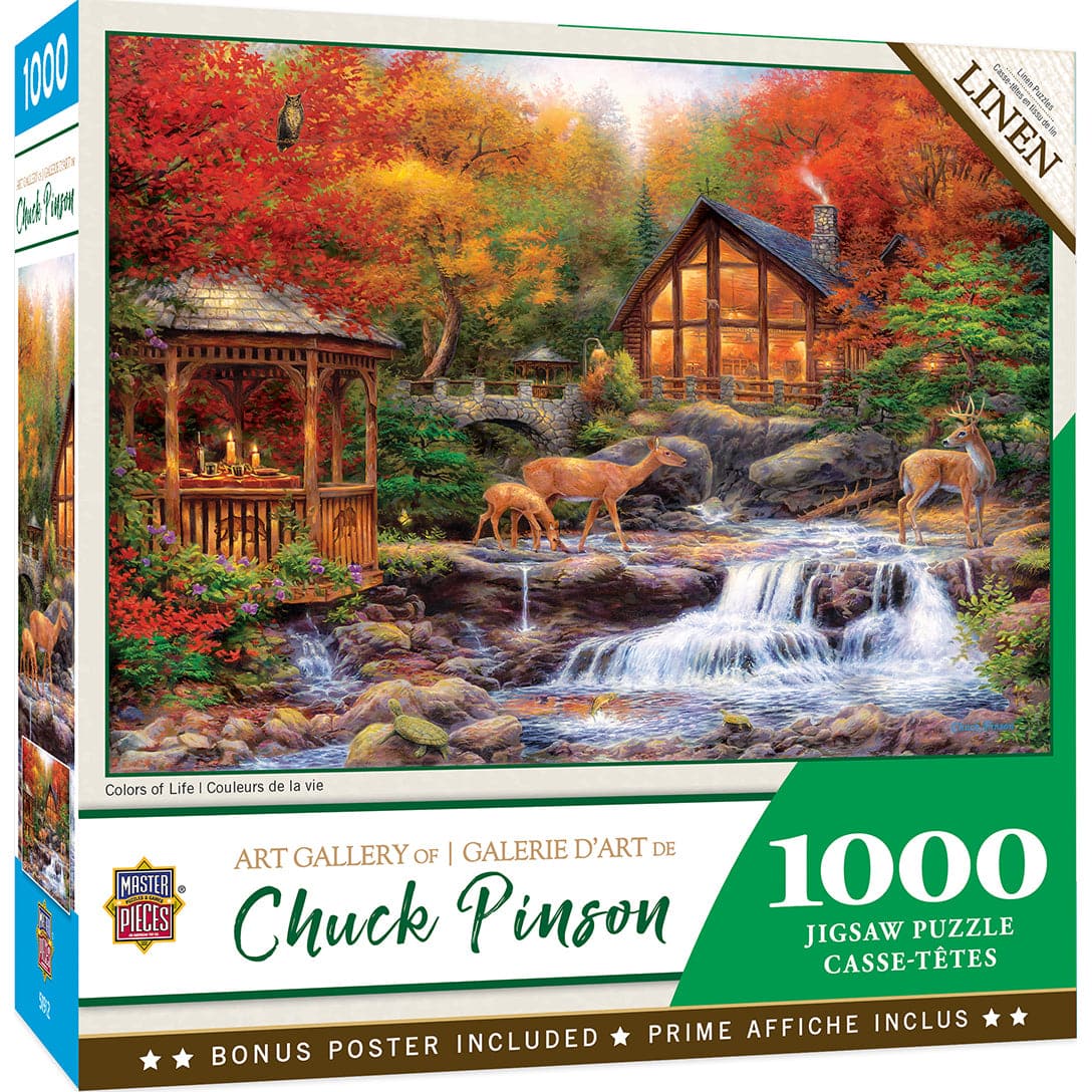 MasterPieces-Chuck Pinson Art Gallery - Colors Of Life - 1000 Piece Puzzle-72010-Legacy Toys