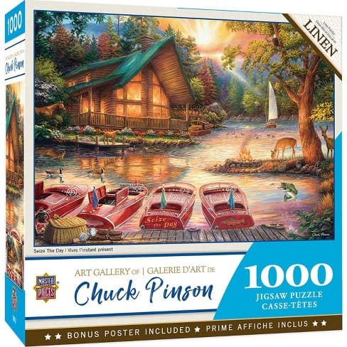 MasterPieces-Chuck Pinson Art Gallery - Seize the Day - 1000 Piece Puzzle-71905-Legacy Toys