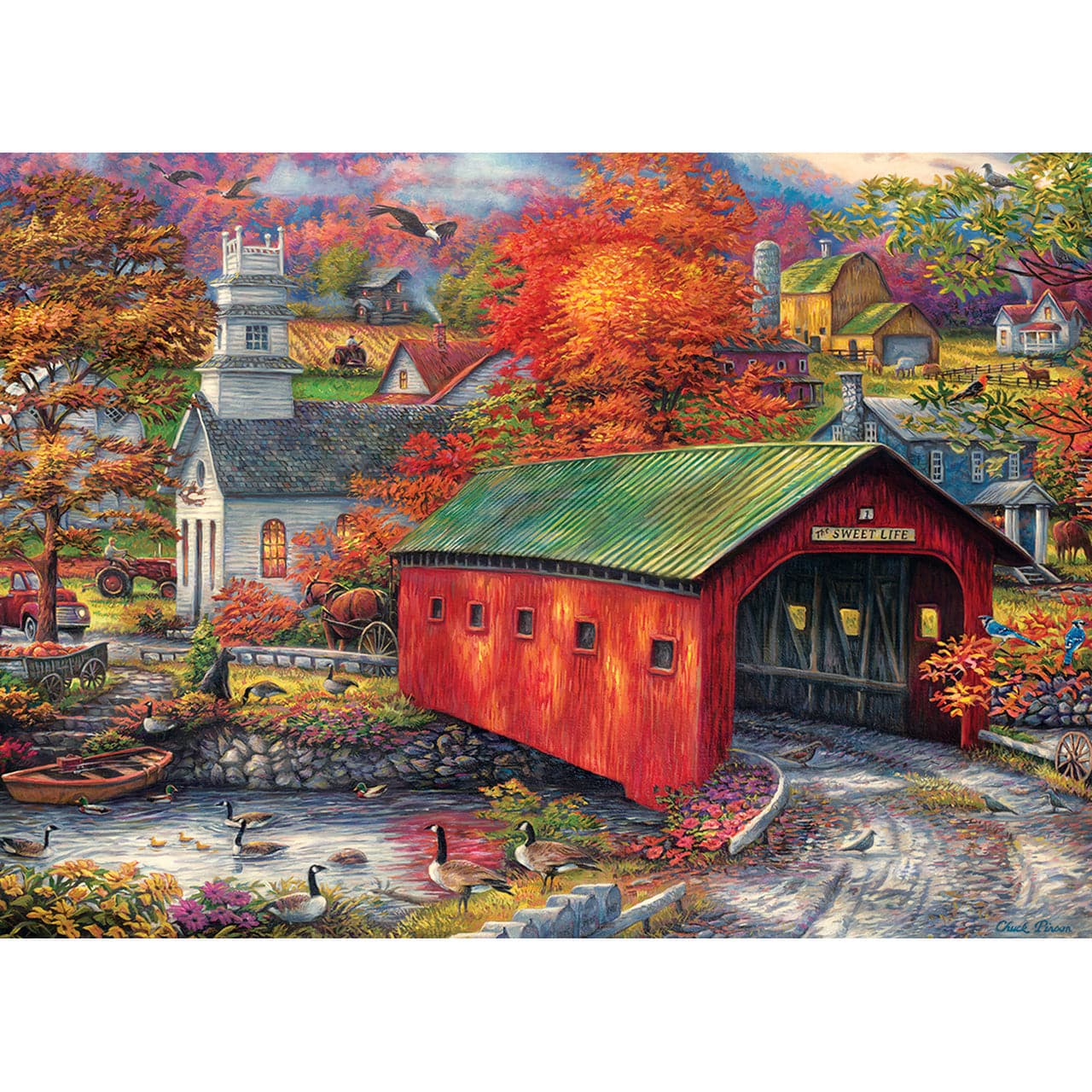 MasterPieces-Chuck Pinson Art Gallery - The Sweet Life - 1000 Piece Puzzle-71904-Legacy Toys