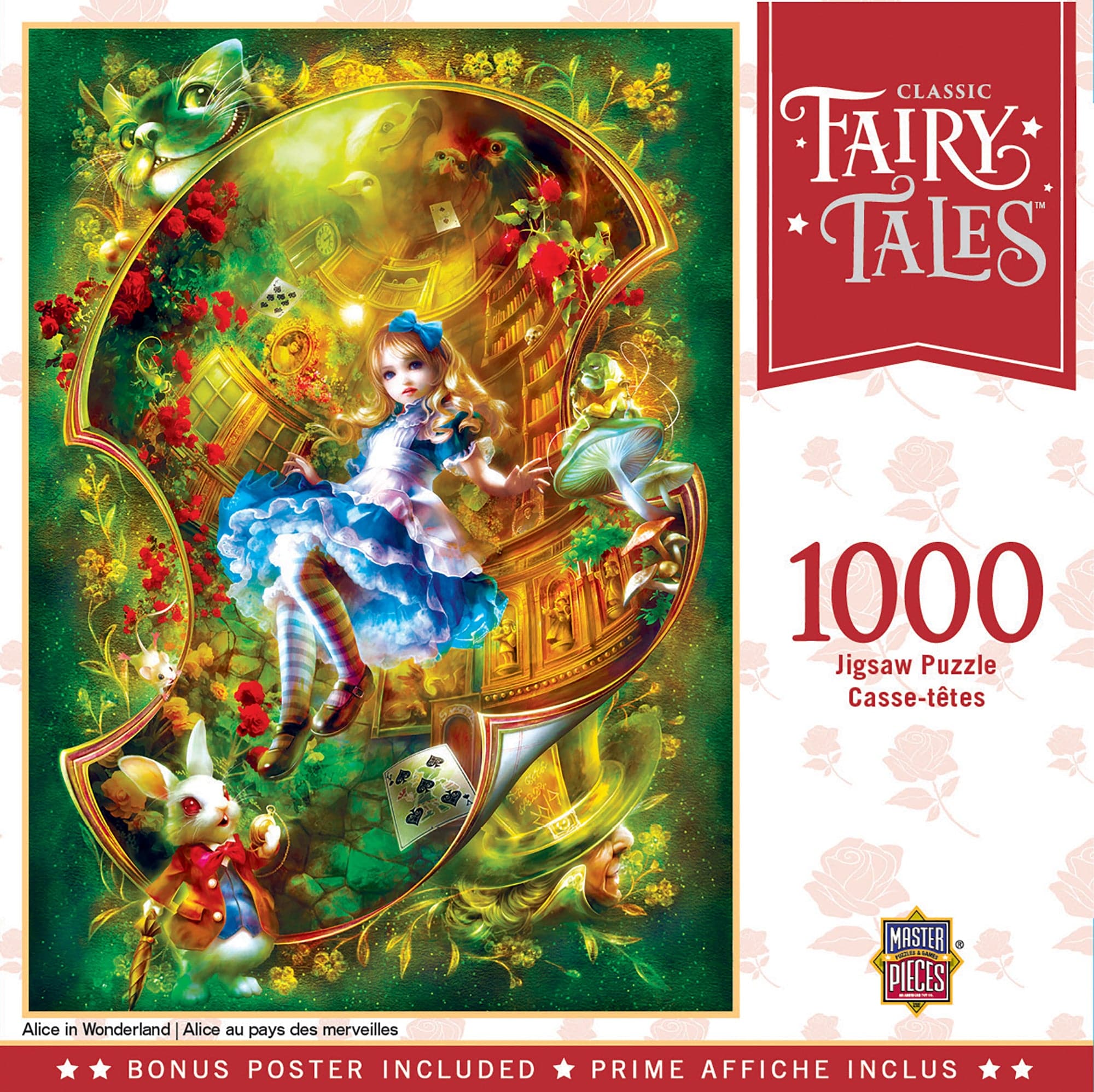 MasterPieces-Classic Fairy Tales - Alice in Wonderland - 1000 Piece Puzzle-72186-Legacy Toys