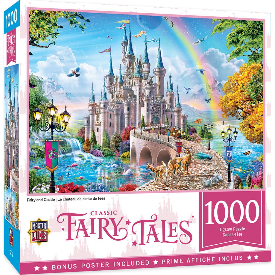 MasterPieces-Classic Fairy Tales - Fairyland Castle - 1000 Piece Puzzle-72103-Legacy Toys
