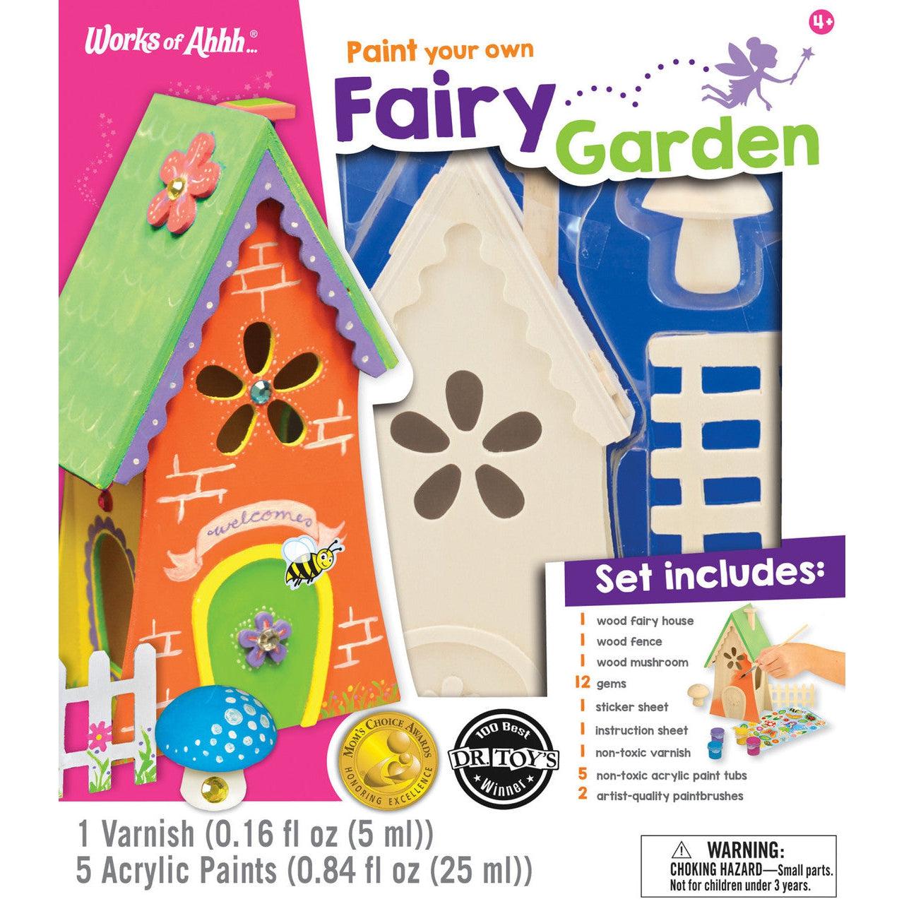 MasterPieces-Classic Wood Paint Kit - Fairy Garden-22116-Legacy Toys