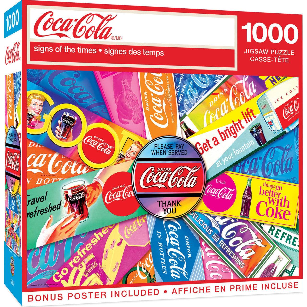 MasterPieces-Coca-Cola - Collage - 1000 Piece Puzzle-82122-Legacy Toys