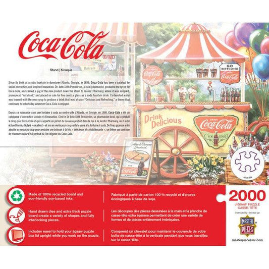 MasterPieces-Coca-Cola - Stand - 2000 Piece Puzzle-72192-Legacy Toys