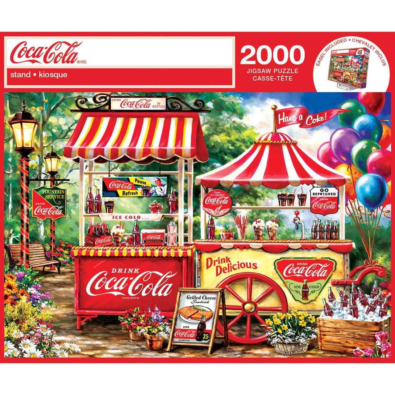 MasterPieces-Coca-Cola - Stand - 2000 Piece Puzzle-72192-Legacy Toys