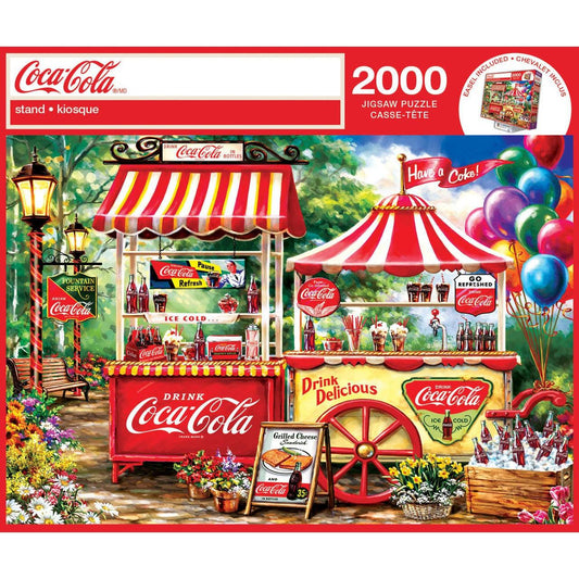 MasterPieces-Coca-Cola - Stand - 2000 Piece Puzzle-72192-Legacy Toys