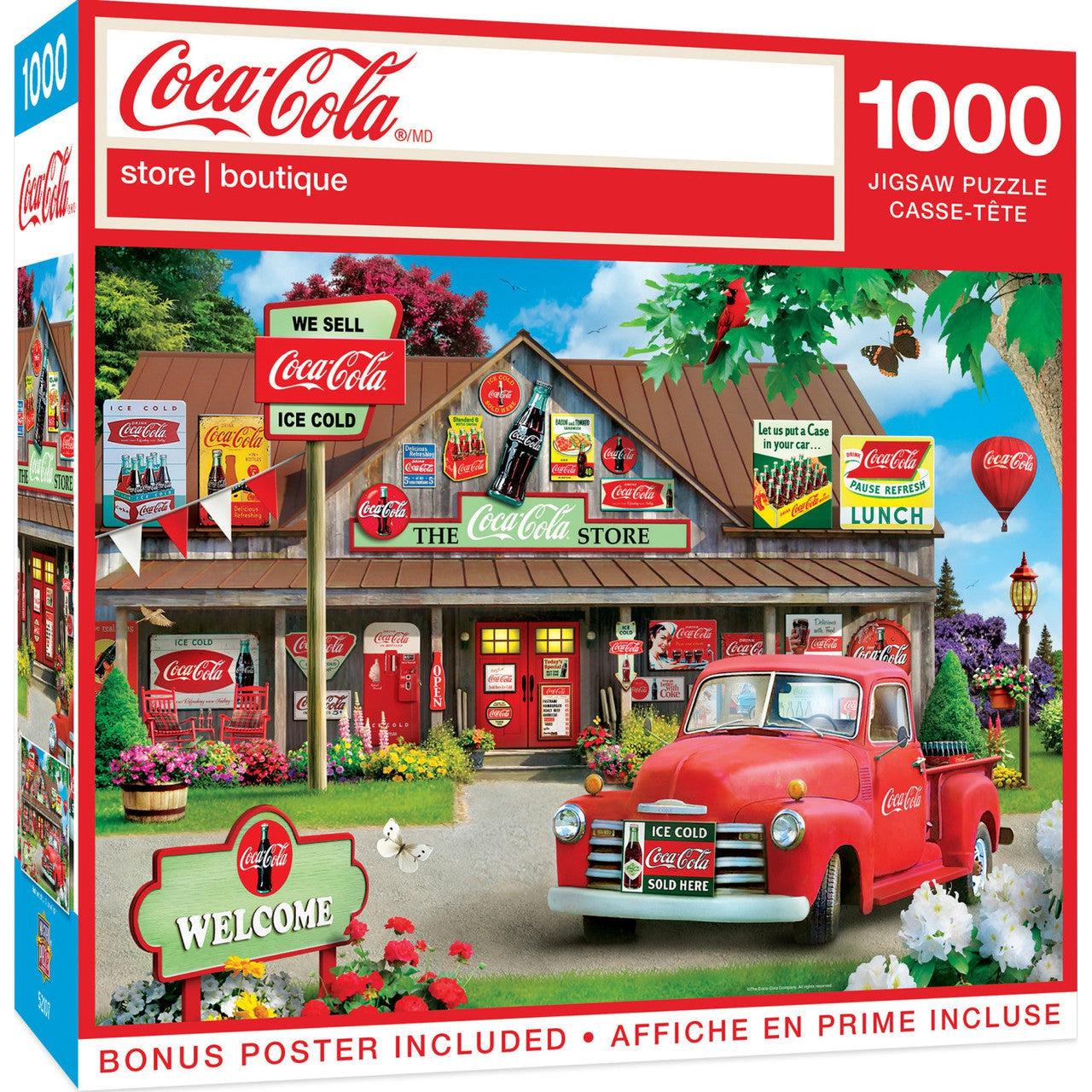 MasterPieces-Coca-Cola - The Coca-Cola Store - 1000 Piece Puzzle-72346-Legacy Toys