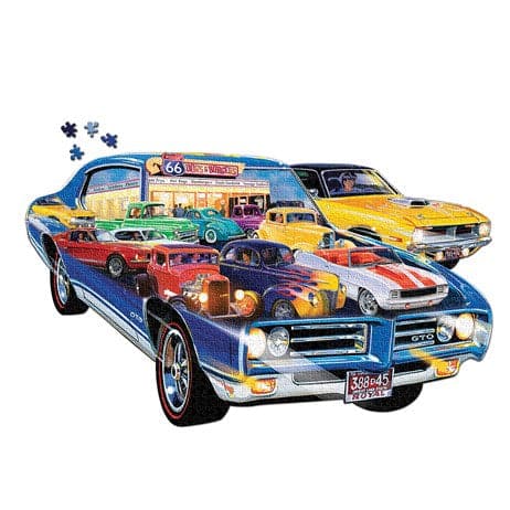 MasterPieces-Contours - Road Trippin' - 1000 Piece Shaped Puzzle-71957-Legacy Toys