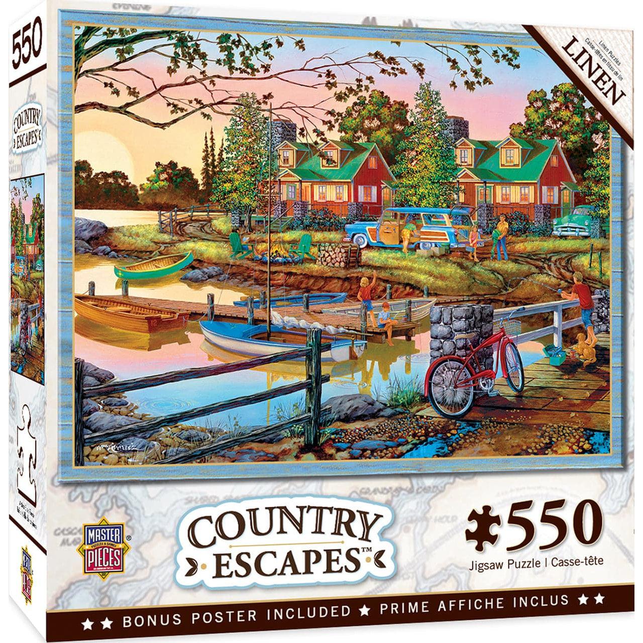 MasterPieces-Country Escapes - Away From It All - 550 Piece Puzzle-31933-Legacy Toys