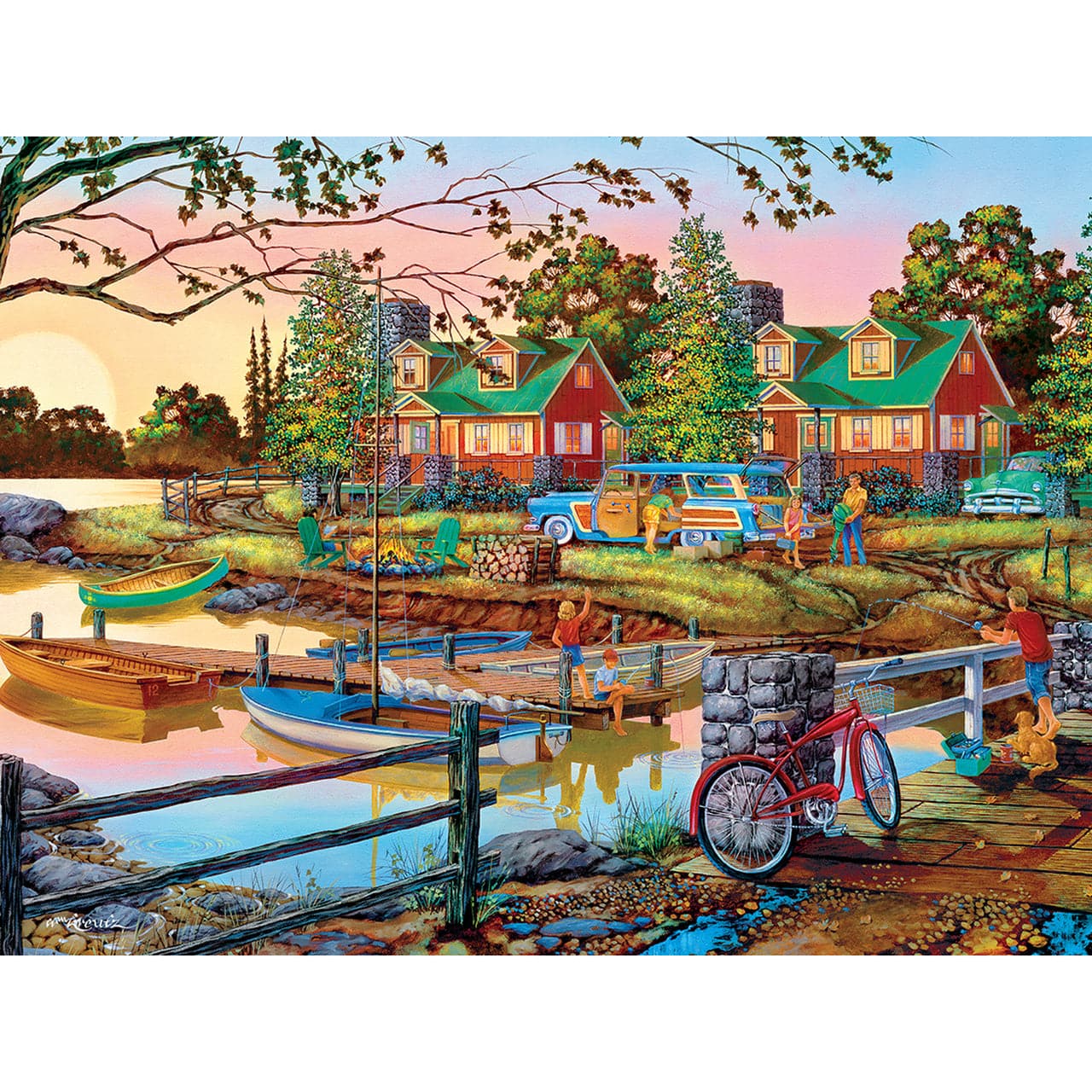 MasterPieces-Country Escapes - Away From It All - 550 Piece Puzzle-31933-Legacy Toys