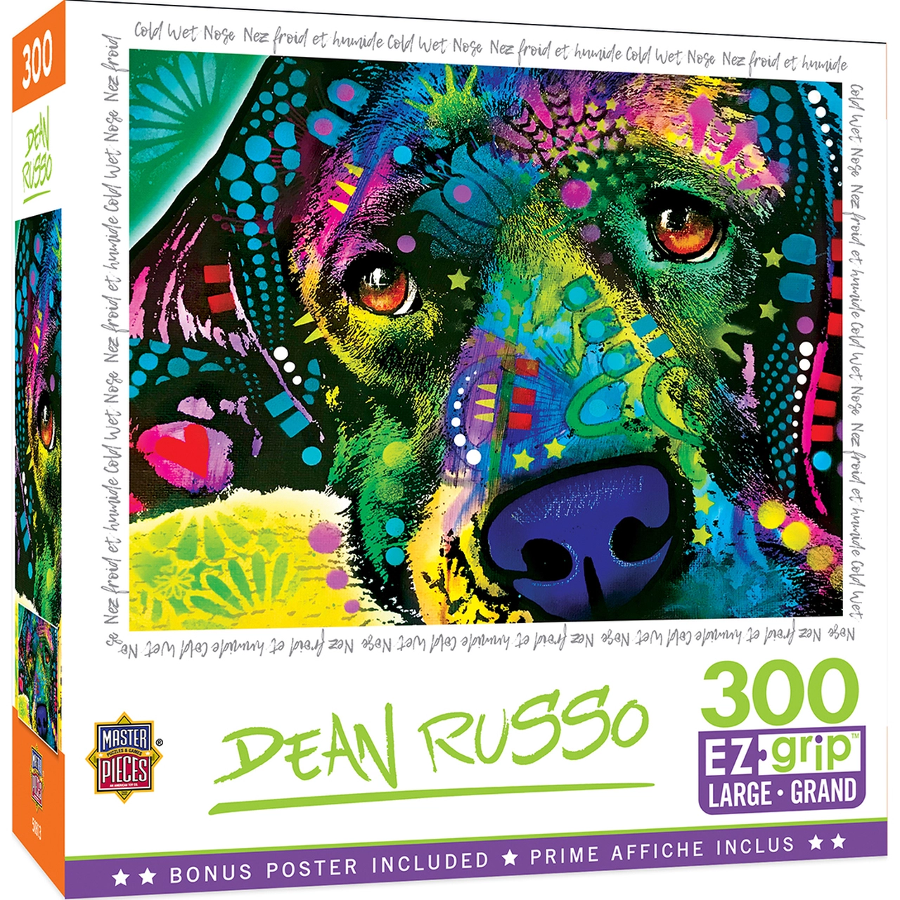 MasterPieces-Dean Russo - Cold Wet Nose - 300 Piece EZGrip Puzzle-32143-Legacy Toys