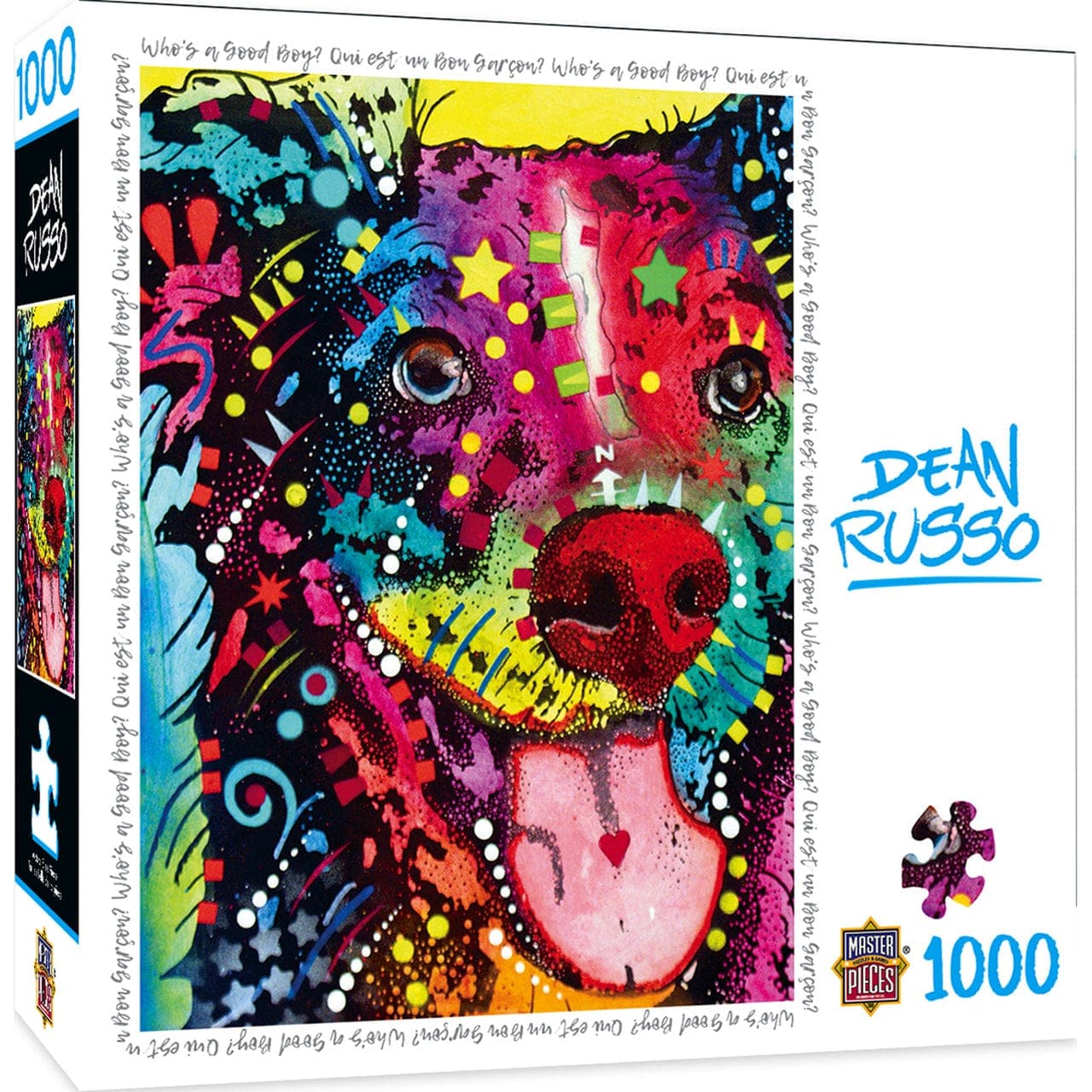 MasterPieces-Dean Russo - Who's a Good Boy? - 1000 Piece Puzzle-71818-Legacy Toys