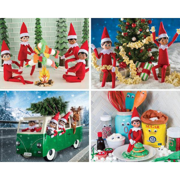 MasterPieces-Elf on the Shelf - 4-Pack - 100 Piece Puzzles - Series 2-12327-Legacy Toys