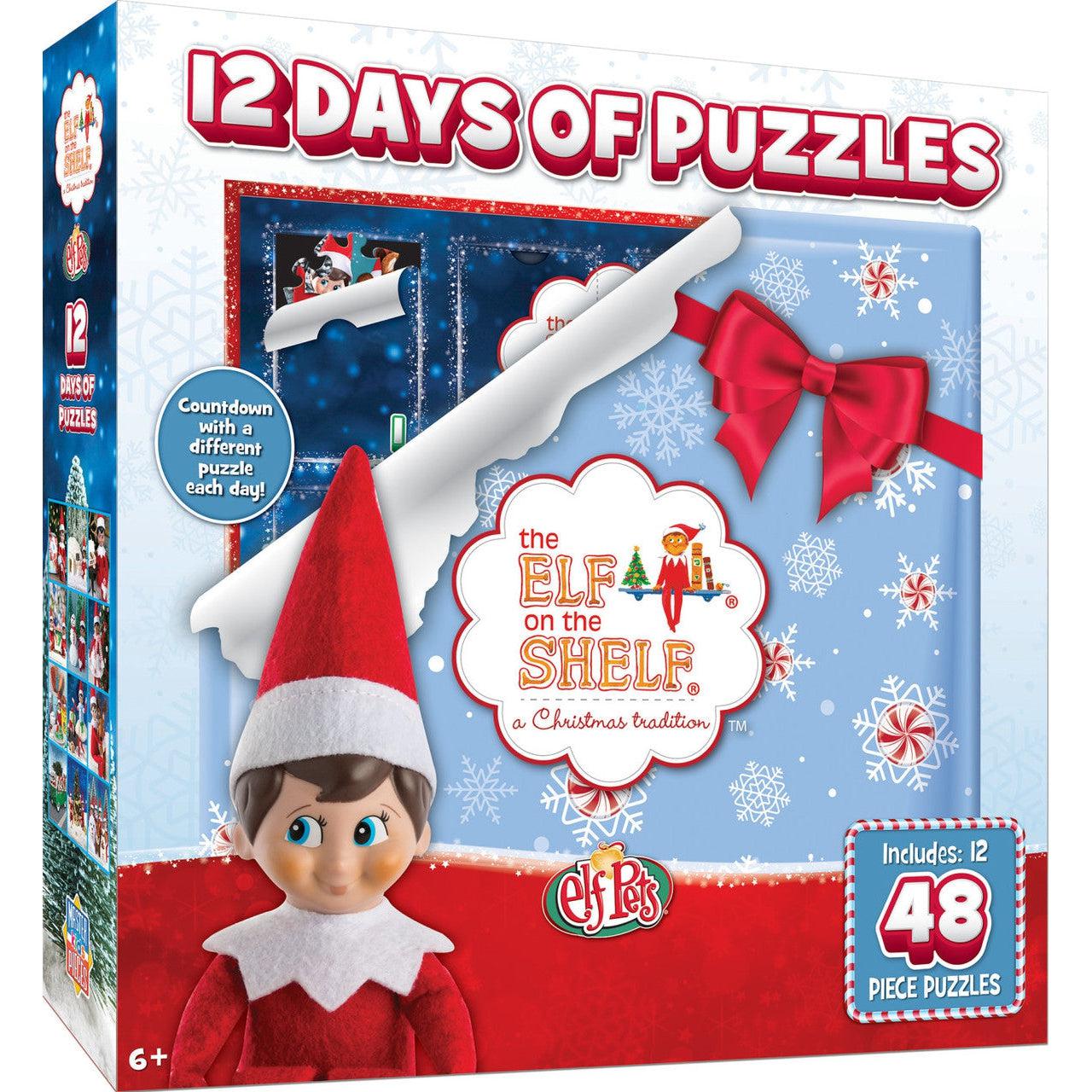 MasterPieces-Elf on the Shelf - Advent Calendar - 12 48pc Puzzles-12257-Legacy Toys