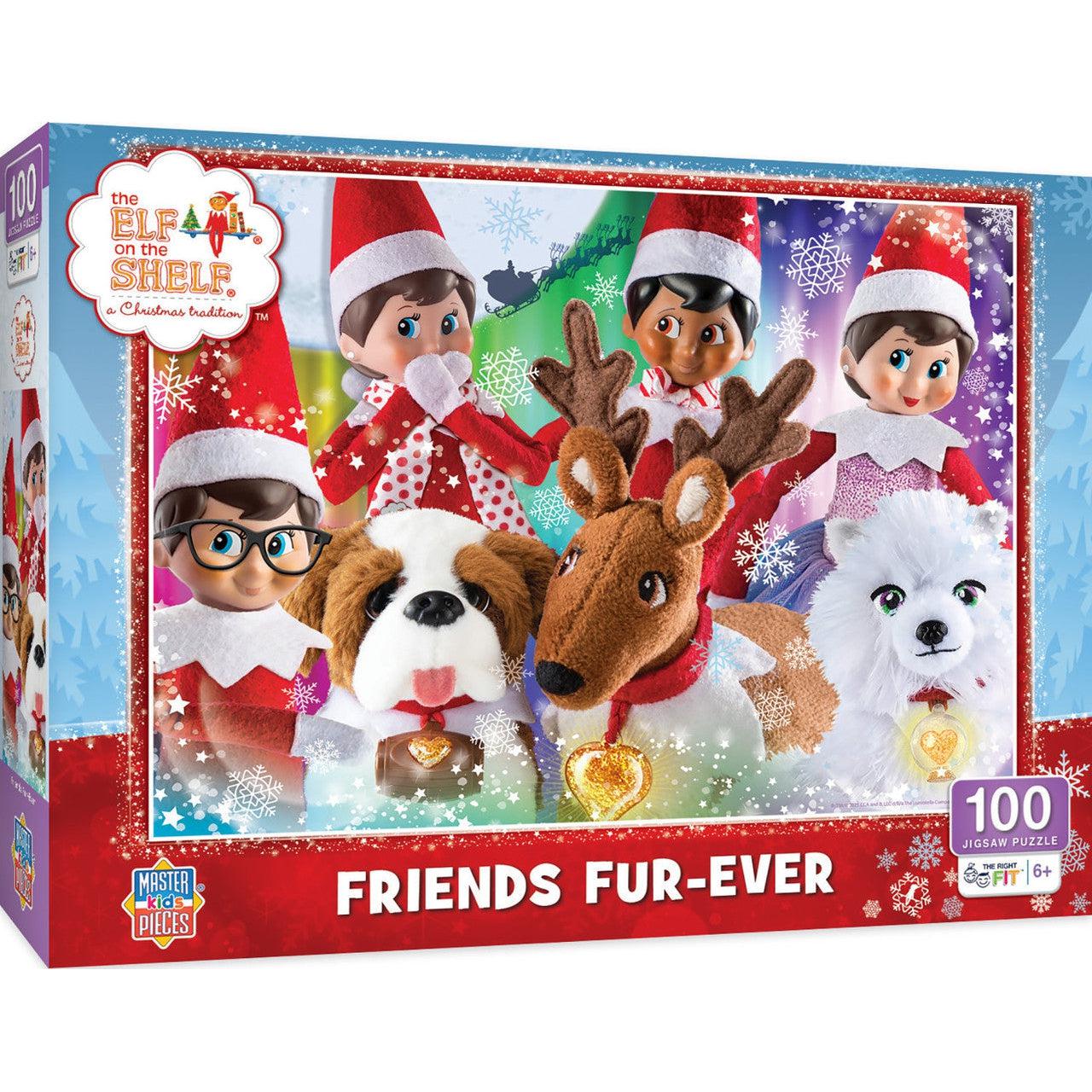 MasterPieces-Elf on the Shelf - Friends Fur-ever - 100 Piece Puzzle-12127-Legacy Toys