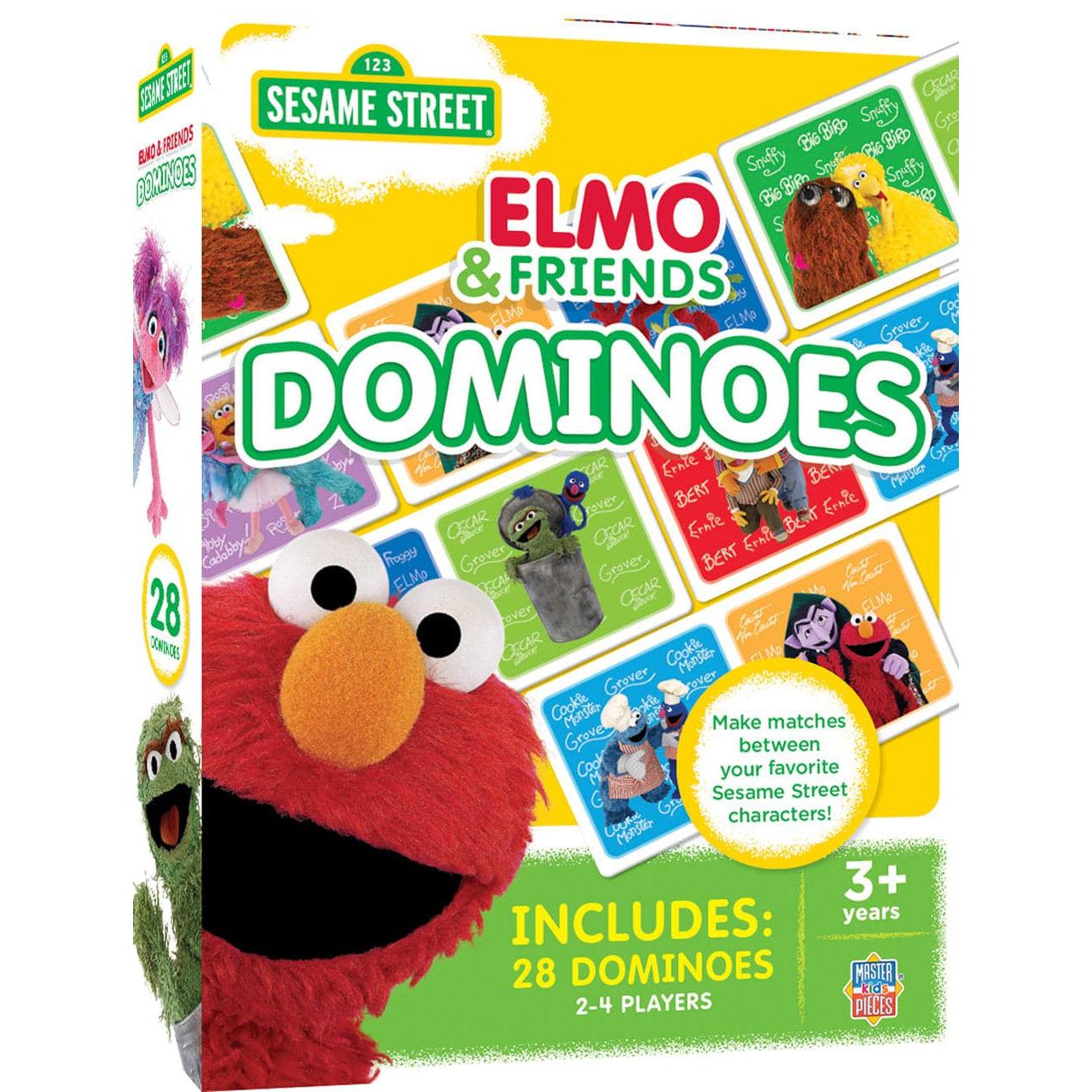 MasterPieces-Elmo and Friends Dominoes-42220-Legacy Toys