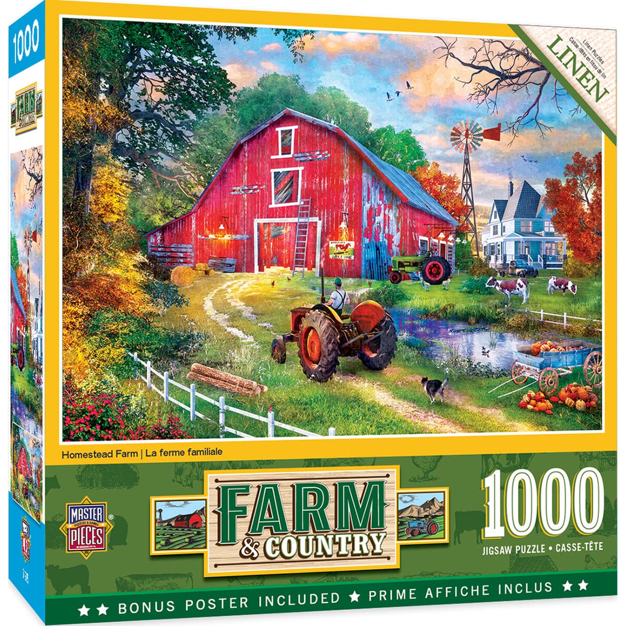 MasterPieces-Farm & Country - Homestead Farm - 1000 Piece Puzzle-72114-Legacy Toys