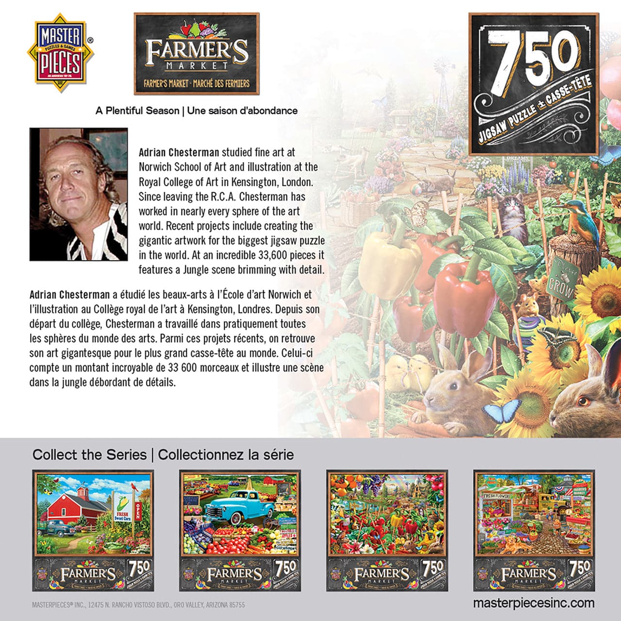MasterPieces-Farmer's Market - A Plentiful Season - 750 Piece Puzzle-31995-Legacy Toys