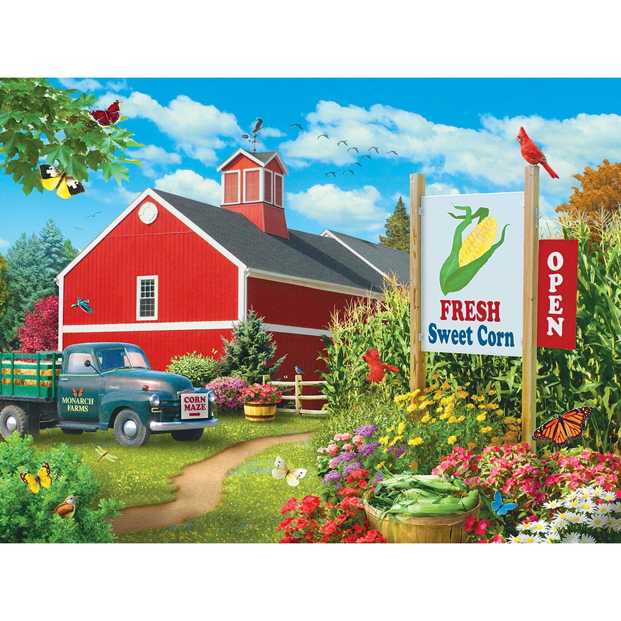 MasterPieces-Farmer's Market - Country Heaven - 750 Piece Puzzle-31993-Legacy Toys
