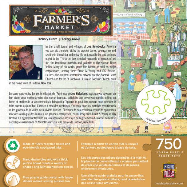 MasterPieces-Farmer's Market - Hickory Grove - 750 Piece Puzzle-32254-Legacy Toys