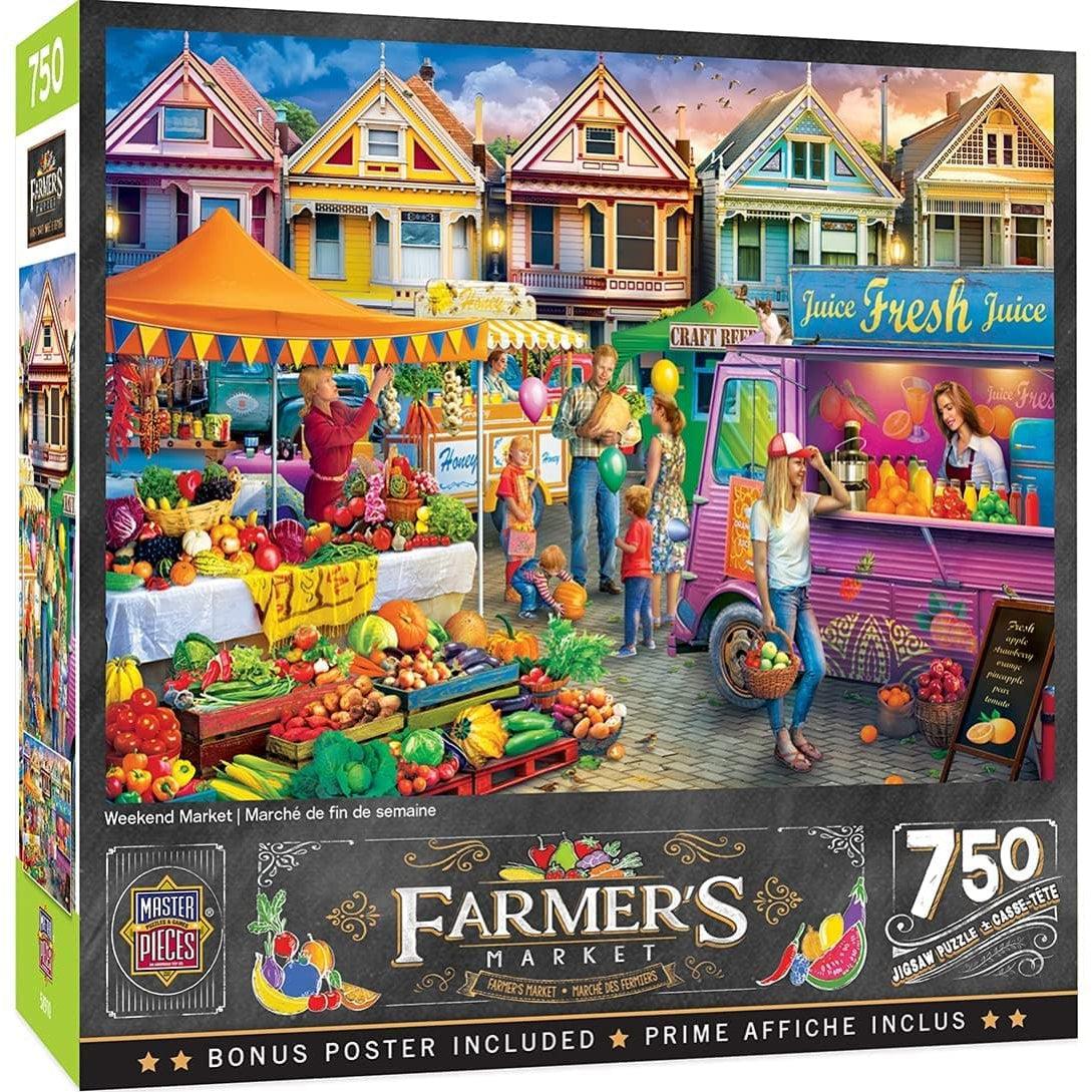 MasterPieces-Farmer's Market - Weekend Market - 750 Piece Puzzle-32016-Legacy Toys