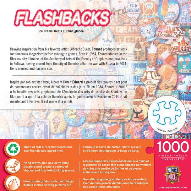 MasterPieces-Flashbacks - Ice Cream Treats - 1000 Piece Puzzle-72252-Legacy Toys