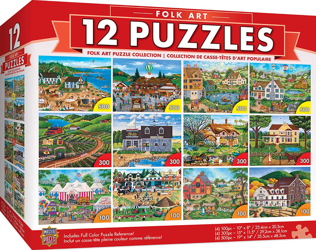 MasterPieces-Folk Art - 12-Pack Bundle-31864-Legacy Toys