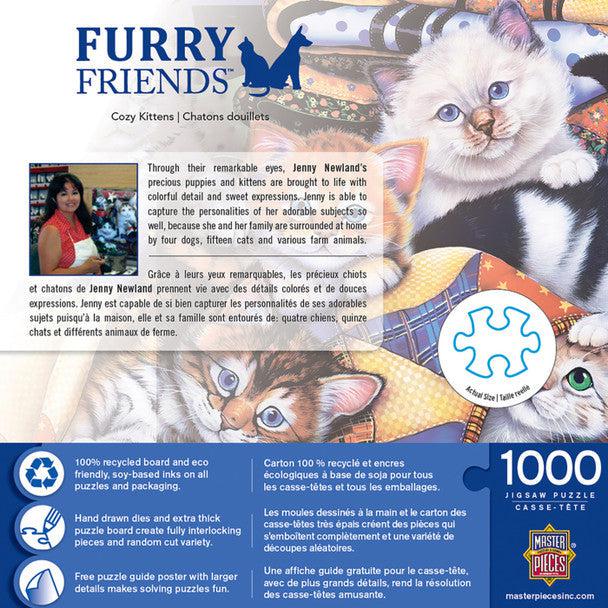 MasterPieces-Furry Friends - Cozy Kittens - 1000 Piece Puzzle-72181-Legacy Toys