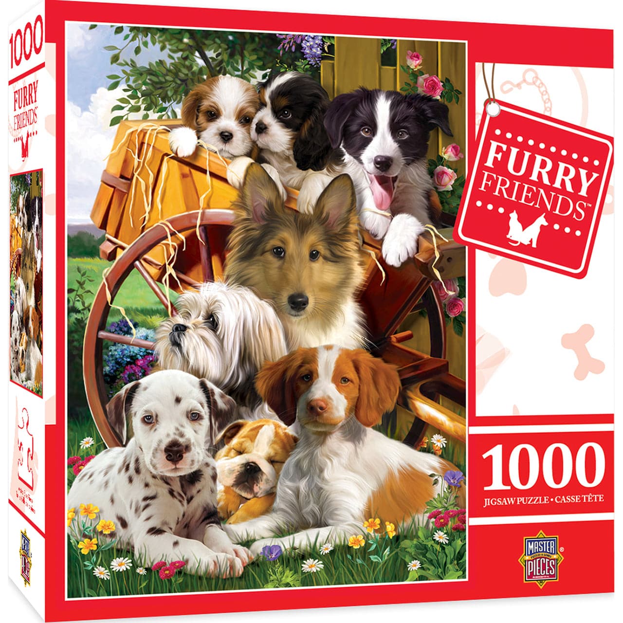 MasterPieces-Furry Friends - Ready for Work - 1000 Piece Puzzle-71907-Legacy Toys