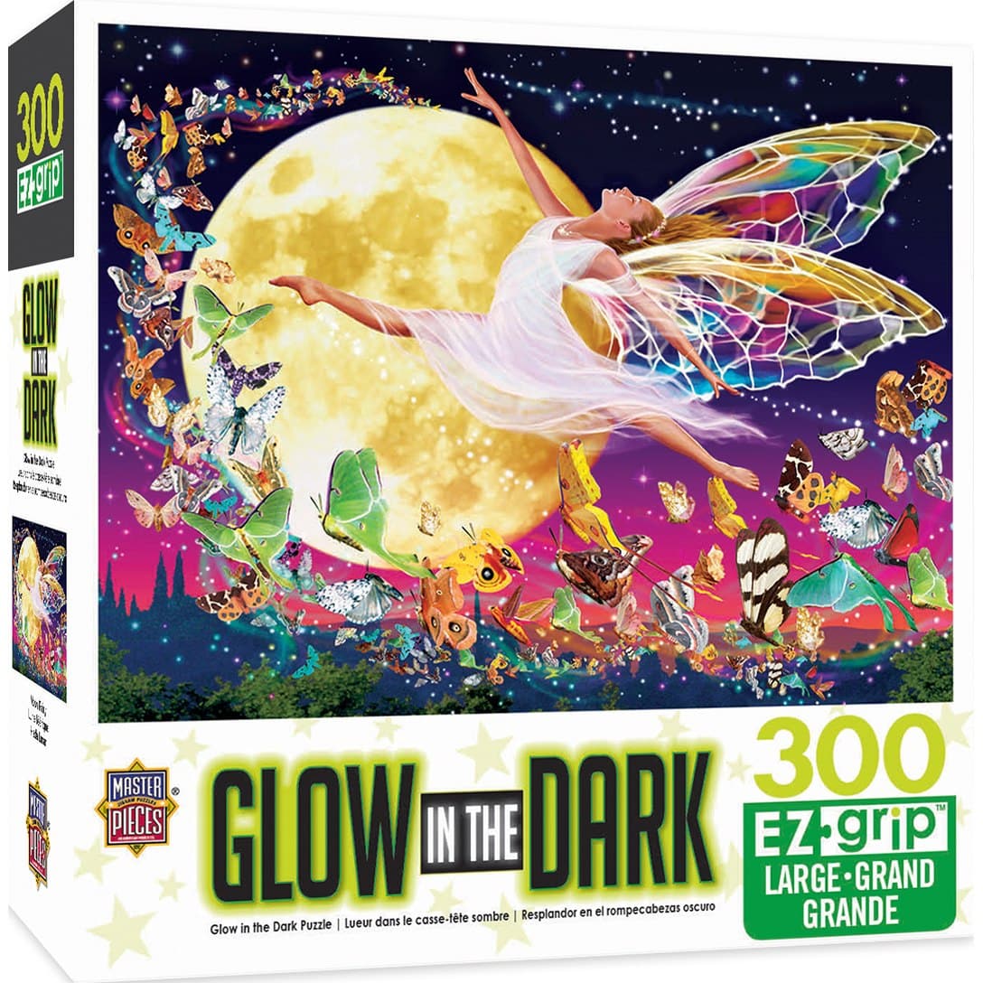 MasterPieces-Glow in the Dark - Moon Fairy - 300 Piece Puzzle-31852-Legacy Toys