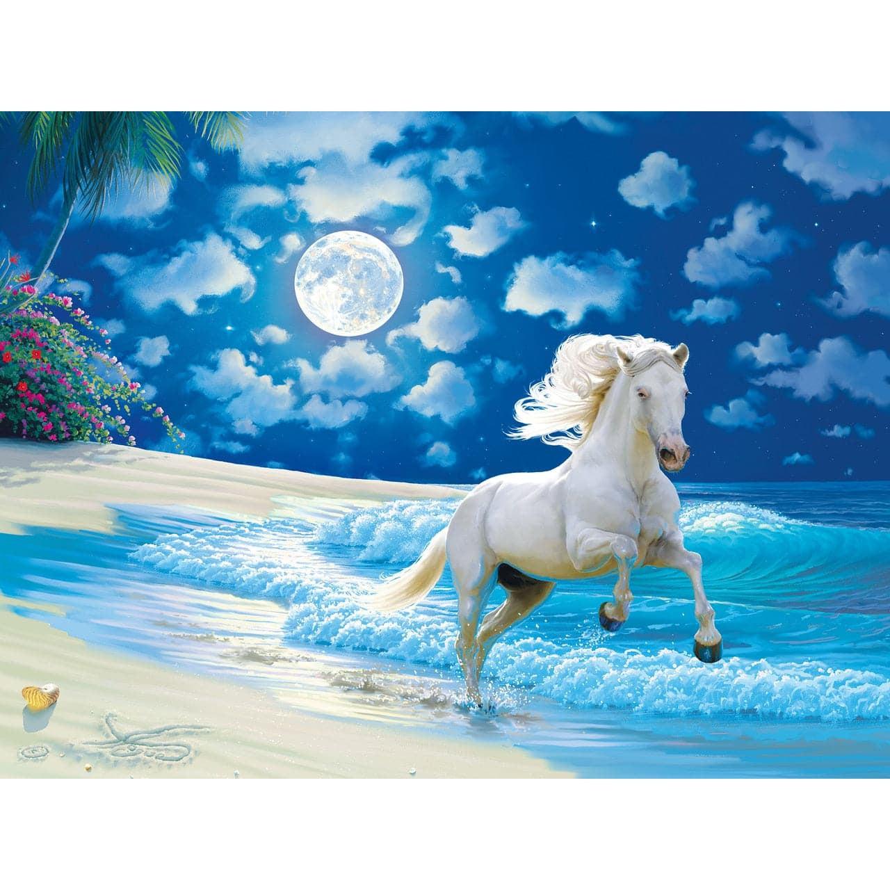 MasterPieces-Glow in the Dark - Moonlit Dance - 300 Piece Puzzle-31923-Legacy Toys
