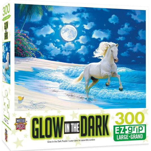MasterPieces-Glow in the Dark - Moonlit Dance - 300 Piece Puzzle-31923-Legacy Toys