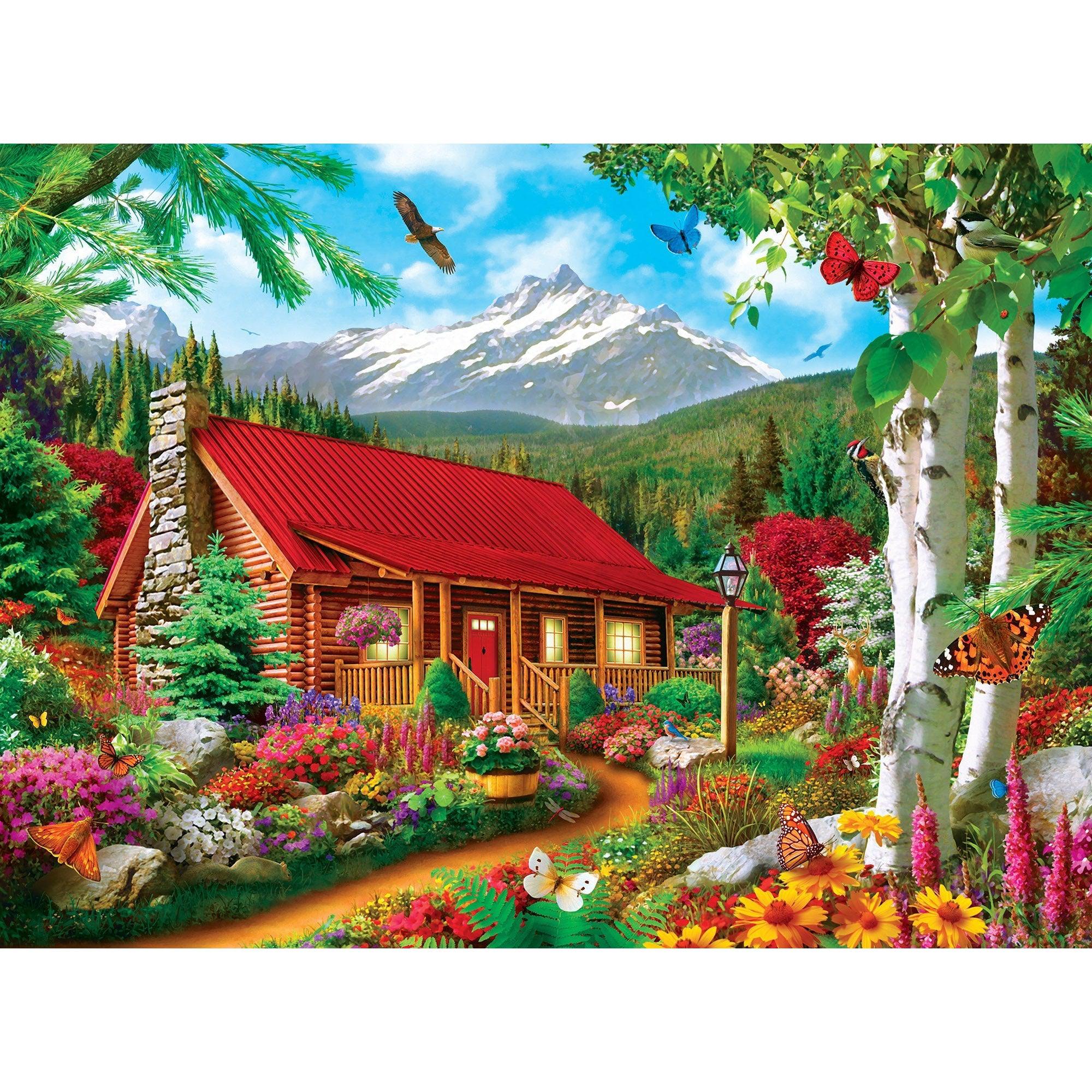 MasterPieces-Great Outdoors - Assortment - 500 Piece Puzzle-82222-Mountain Hideaway-Legacy Toys