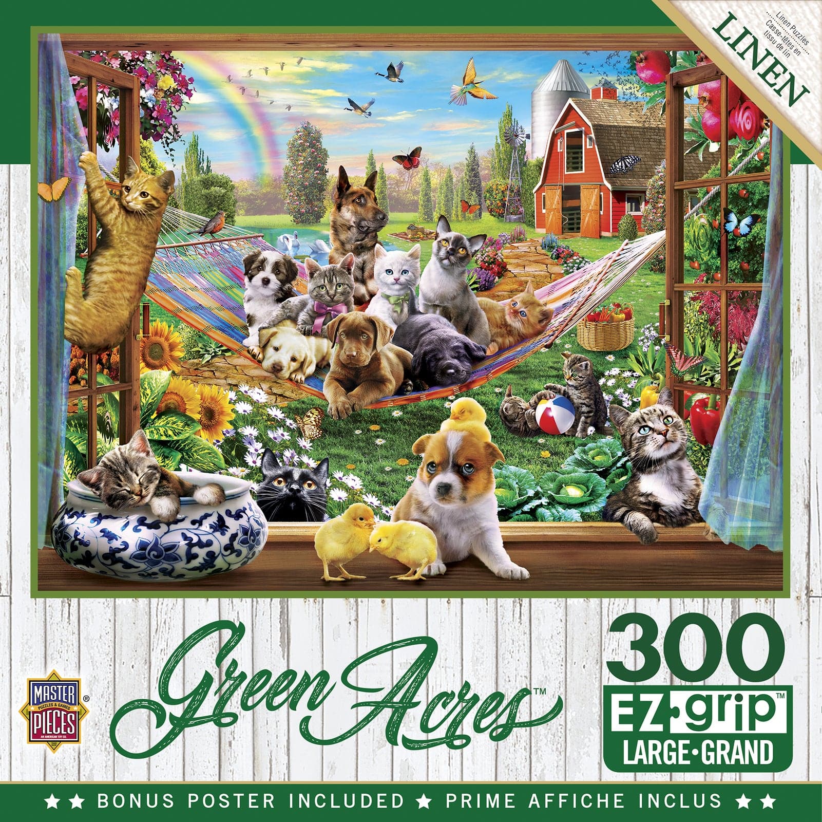 MasterPieces-Green Acres - Afternoon Siesta - 300 Piece EzGrip Puzzle-32030-Legacy Toys