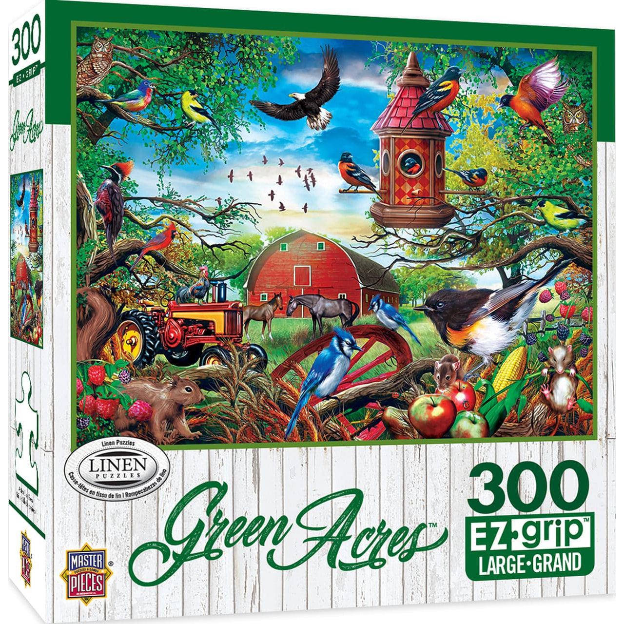 MasterPieces-Green Acres - Farmland Frolic - 300 Piece EzGrip Puzzle-31916-Legacy Toys