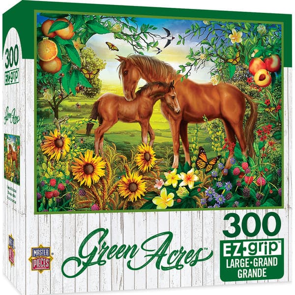 MasterPieces-Green Acres - Neighs & Nuzzles - 300 Piece EzGrip Puzzle-31849-Legacy Toys