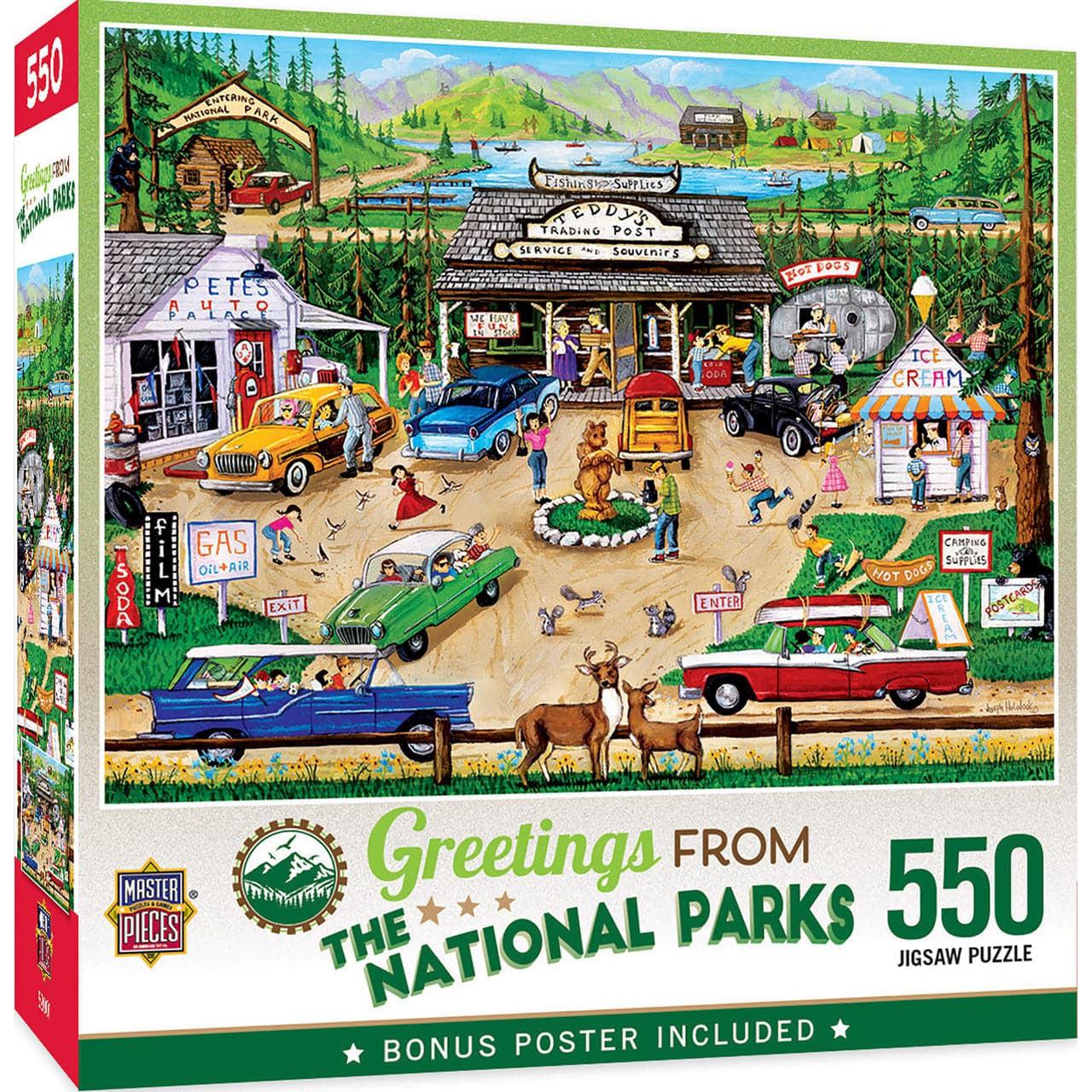 MasterPieces-Greetings From - The National Parks - 550 Piece Puzzle-82226-Legacy Toys