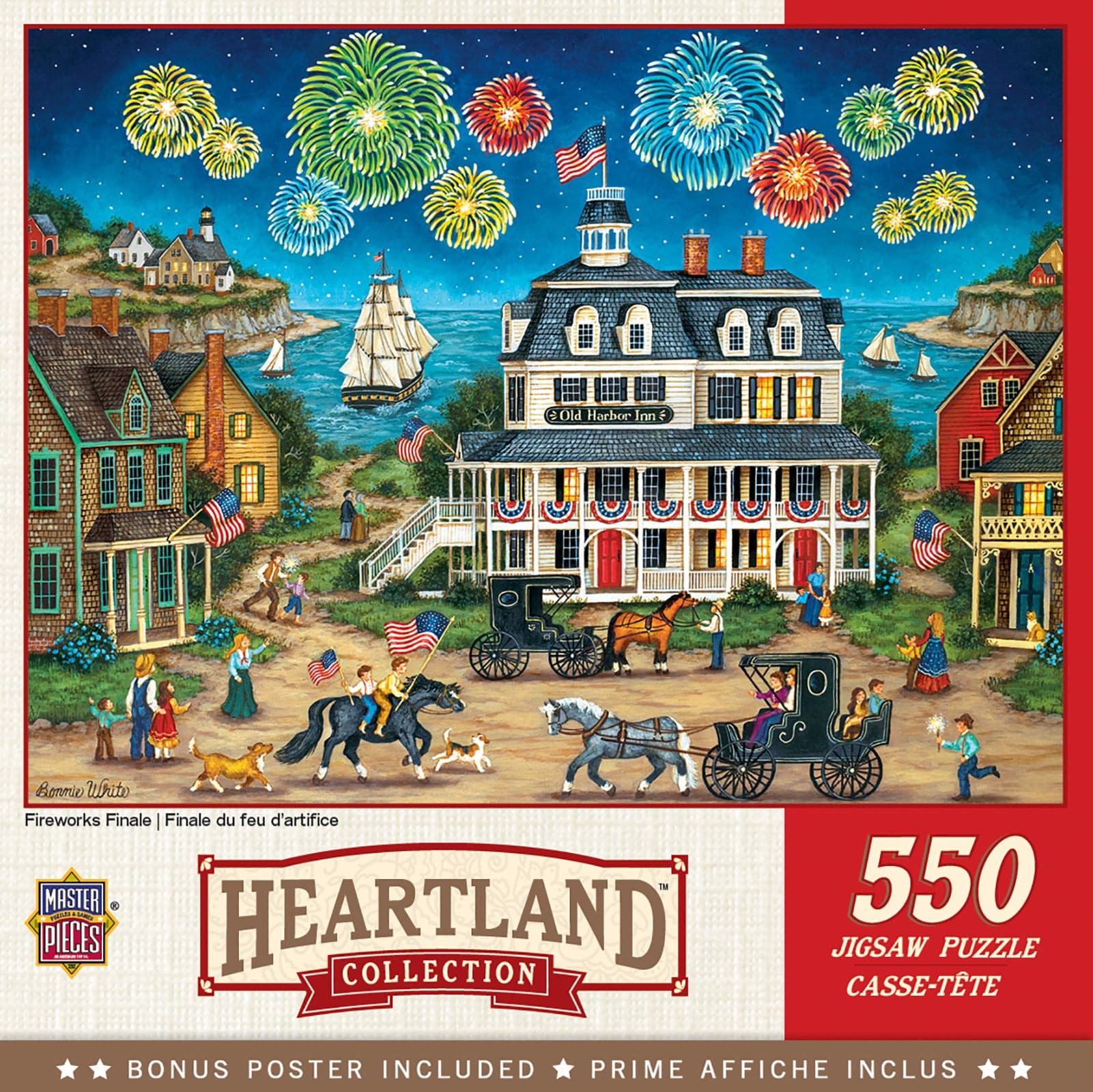 MasterPieces-Heartland Collection - Fireworks Finale - 550 Piece Puzzle-32073-Legacy Toys