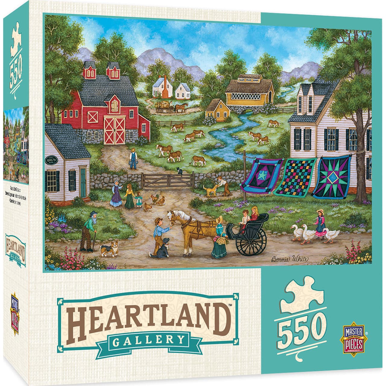 MasterPieces-Heartland Collection - Roadside Gossip - 550 Piece Puzzle-31682-Legacy Toys